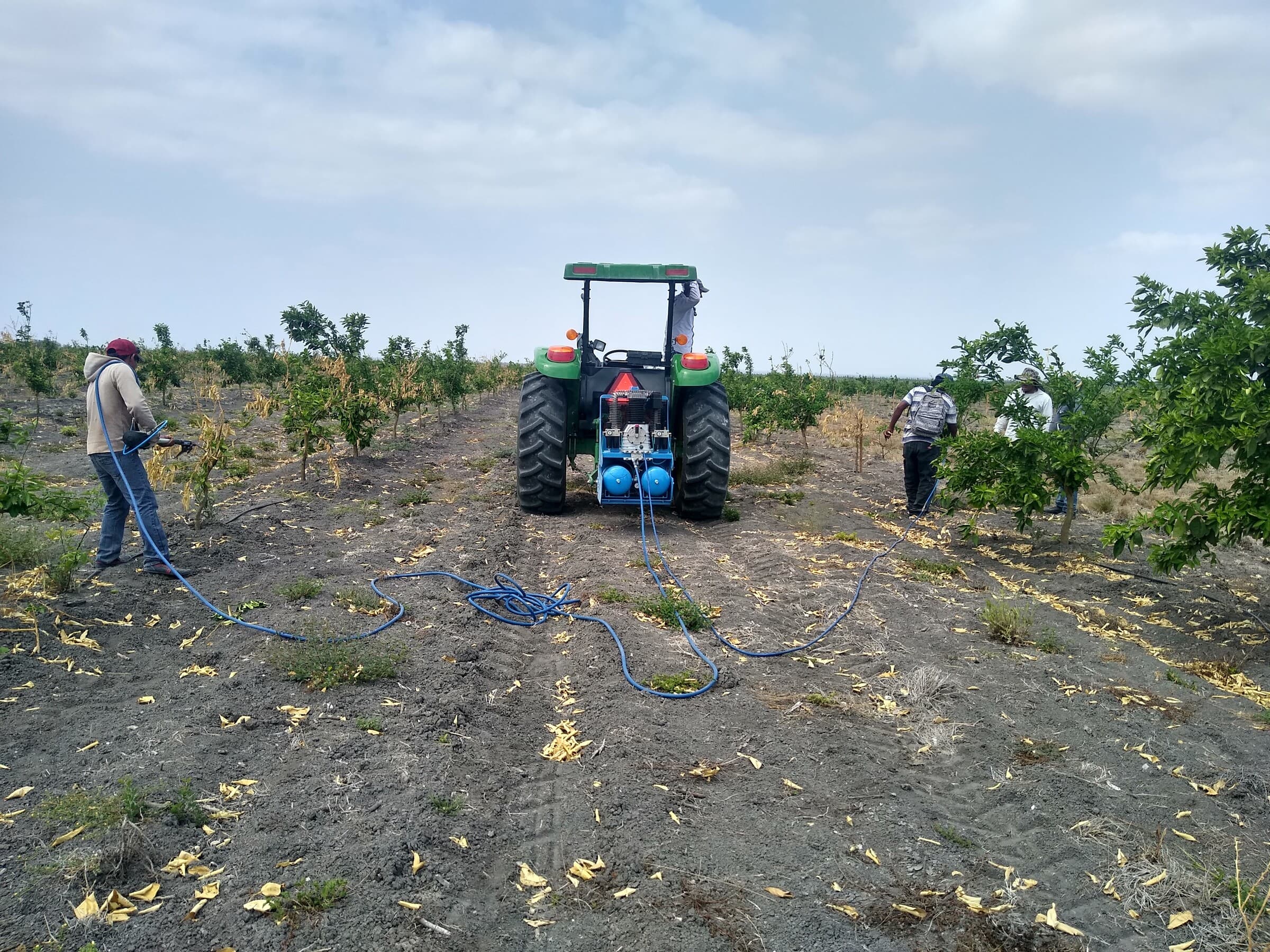 Motocompresores Honda y Kohler de Campagnola en campo