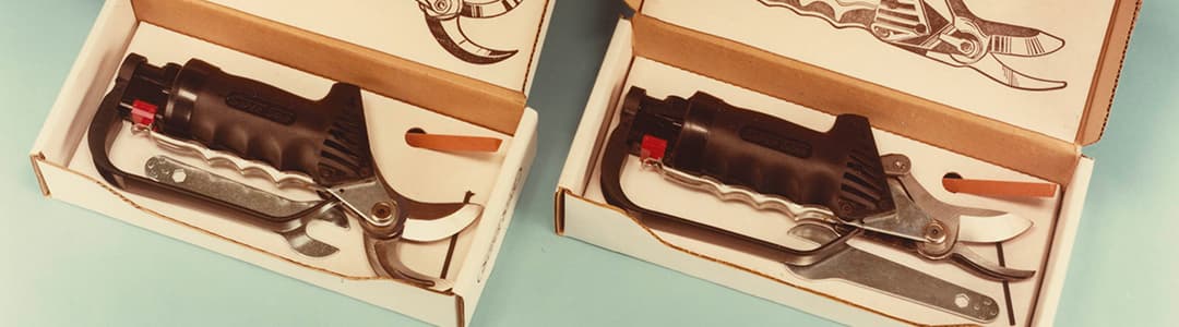 SUPER STAR: la primera tijera neumática de tecnopolímero. Sigue a la venta.