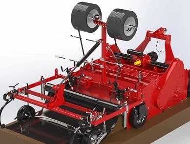 Formadora de camas DRL, render de fábrica