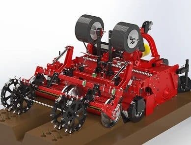 Acamadora RSC con carretes, render de fábrica